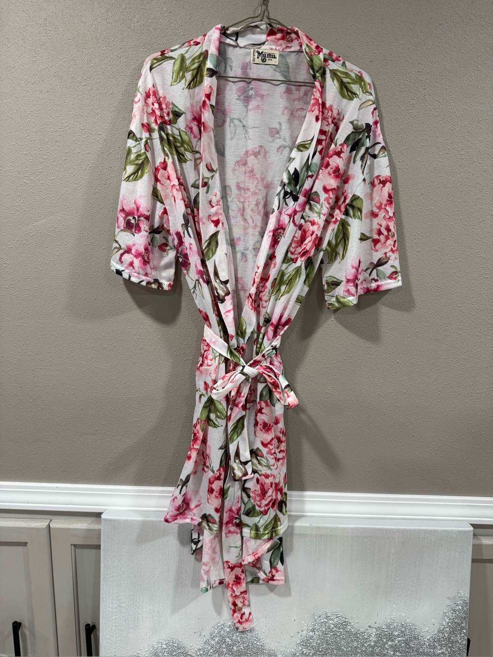 Show Me Your Mumu Brie Robe in Garden of Blossoms Print - Picture 2 of 5